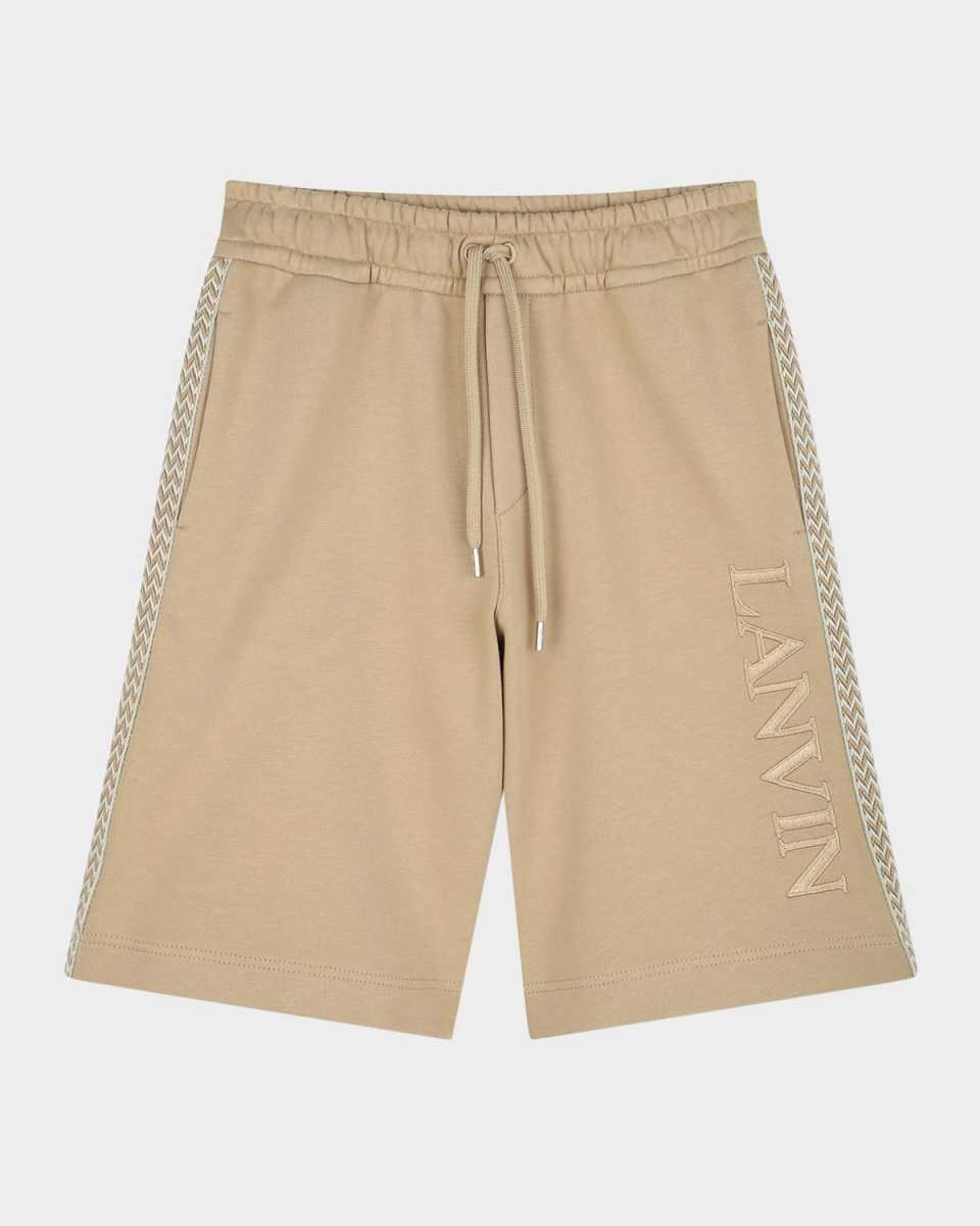 Boy's Curbisme-Trim Bermuda Shorts, Size 4-6